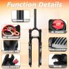 BUCKLOS 27.5inch MTB QR Manual Air Suspesion Fork & Bike Shock Pump for Front Air Suspension Fork Rear Shocks Bicycle Tire Pump view 2