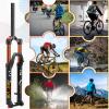 BUCKLOS 27.5 inch MTB Fork 120 mm Travel, Straight Rebound Adjust, 15mm100mm Axle Bike Fork & Bike Shock Pump for Front Air Suspension Fork Rear Shocks Bicycle Tire Pump view 4