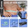 Aerobic Stepper Set with Dumbbells & Measuring Tape, Adjustable Height 2 Level Risers Workout Exercise Step Platform, Blue Black, the Ultimate Gift for a Joyful Holiday and Merry Christmas view 2