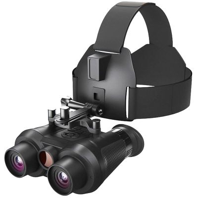 SINBAISHUNYYT Night Vision Goggles Head Mounted, Rechargeable Binoculars for Adults, 4X Digital Zoom IR Night Vision Binoculars