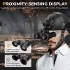 SINBAISHUNYYT Night Vision Goggles Head Mounted, Rechargeable Binoculars for Adults, 4X Digital Zoom IR Night Vision Binoculars view 3