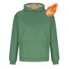 XUNRYAN Hoodies for Men Heavyweight Fleece Sweatshirt Thick Pullover Warm Hooded Sherpa Jackets Long Sleeve Shirts Outerwear view 2