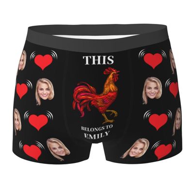 Custom Boxers Personalized Funny Boxers For Men Boyfriend Father Husband Birthday Valentine'S Day Gifts X-Large Style 22-Face with Name