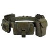 YAKEDA Tactical Battle Belts for Men- Quick Release Trigger Airsoft Belt Heavy Duty Belts with Pouches 7 PCS (Green) view 1