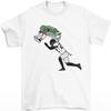 RatTrapTees Saquon Barkley Backwards Hurdle Football T-Shirt (US, Alpha, X-Large, Regular, Regular, White) view 1