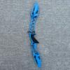 25" F-Interface Recurve Bow Riser Aluminum Alloy Bow Handle Suitable for 66/68/70/72inch Bows American Hunting Right Handed Bow Grip for Outdoor Archery Shooting (Blue) view 4