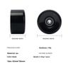 78A 65mm Quad Roller Skate Wheels with ABEC-9 Bearings Installed for Double Row Skating Quad Skates Accessories and Skateboard Outdoor Indoor (Black,1) view 2