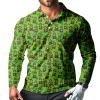SQPO Men's Polo Shirt Long Sleeve St. Patrick's Day Wicking Quick Dry 3 Button Golf Shirt Fishing Outdoor Casual Collar Shirt Xx-Large view 1