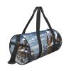 Gym Bags Small Christmas Winter Happy Scene Duffel Bag Overnight Bag with Shoe Compartment Carryon Bag for Men Women view 4