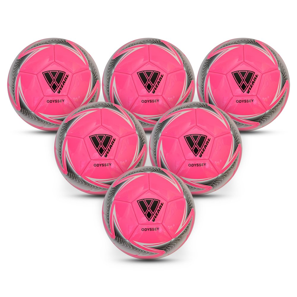 Vizari Soccer Ball Size 3,4,5 for Youth, Adults | Soccer Ball for Practice & Match, Indoor & Outdoor for Boys, Girls, Kids (Pack of 1, 6, 12)