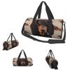 Gym Bags Small Dachshund Dog Duffel Bag Overnight Bag with Shoe Compartment Carryon Bag for Men Women view 1