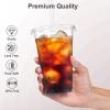 Dealusy 100 Pack - 24 oz Clear Plastic Cups with Lids and Straws view 3