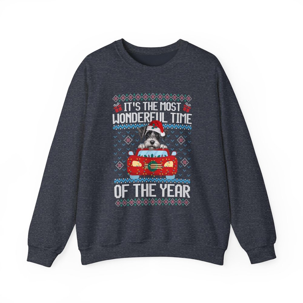 Schnauzer Dog It's The Most Wonderful Time Of The Year - Unisex Sweater