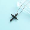 AIWENXI Cross Wing Cremation Jewelry Urns Necklaces for Ashes Memorial Ash Holder Pendant Keepsakes Urns Necklaces Jewelry for Men Women view 4
