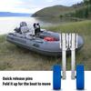 ZHAIUPON 10" Stainless Steel Boat Launching Wheels, 350 LBS Load for Inflatable, Rowing & Sailing Vessels view 3