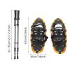 25 Inch Snowshoes & Trekking Poles Bundle for Men, Women, and Youth, All Terrain Snow Shoes with Adjustable Binding, Carry Bag and Lightweight Aluminum Walking & Hiking Poles (Gold B) view 2