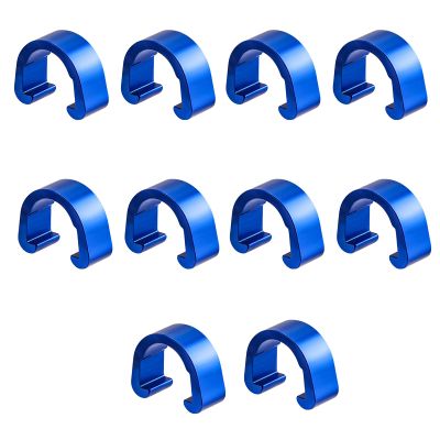 10 Pcs Aluminum Alloy Bike Cable C-Clips Mountain Bike Bicycles Brake Cable Clips Fixed Clamps Frame Buckle