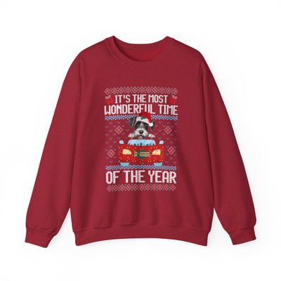 Schnauzer Dog It's The Most Wonderful Time Of The Year - Unisex Sweater