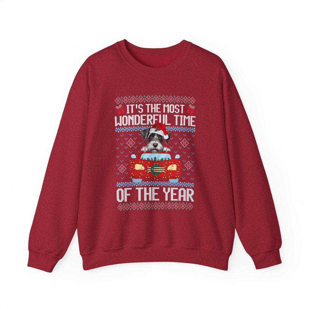 Schnauzer Dog It's The Most Wonderful Time Of The Year - Unisex Sweater