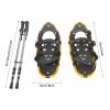 21 Inch Snowshoes & Trekking Poles Bundle for Men, Women, and Youth, All Terrain Snow Shoes with Adjustable Binding, Carry Bag and Lightweight Aluminum Walking & Hiking Poles (Gold B) view 2