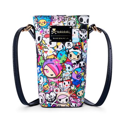 MESUCA Tokidoki PU Leather Crossbody Purse, Unicorno Button Cell Phone Bag for Women Mini Shoulder Purse Wallet Smart Phone Pocket with Credit Card (Color)