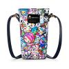 MESUCA Tokidoki PU Leather Crossbody Purse, Unicorno Button Cell Phone Bag for Women Mini Shoulder Purse Wallet Smart Phone Pocket with Credit Card (Color) view 1