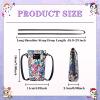 MESUCA Tokidoki PU Leather Crossbody Purse, Unicorno Button Cell Phone Bag for Women Mini Shoulder Purse Wallet Smart Phone Pocket with Credit Card (Color) view 2