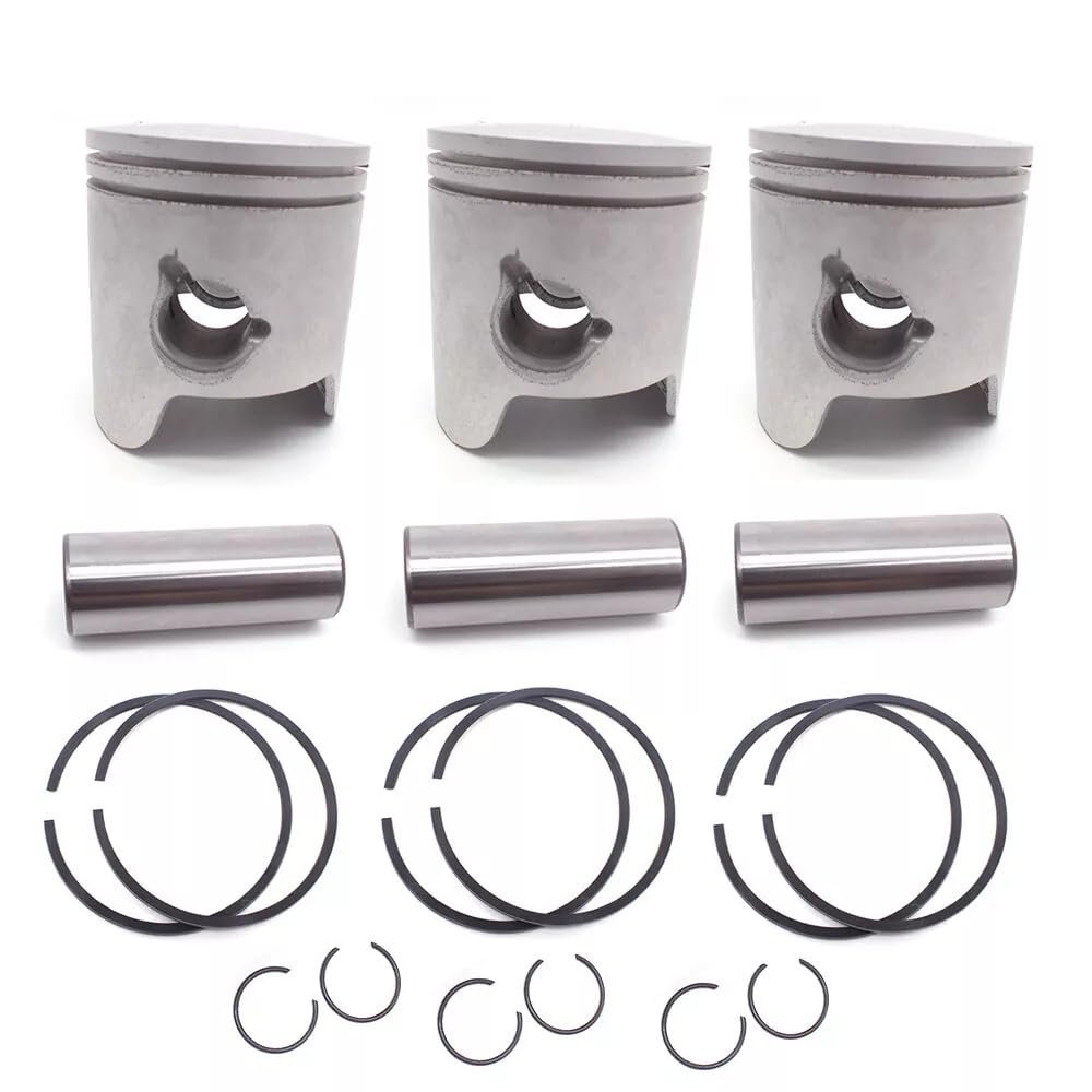 6K5-11631 Piston And Ring 6K5-11601 STD For Yamaha Outboard Motor 2T 60HP 3CYL Powertec Parsun T60 6K5-11631-03 6H3-11631-01-96