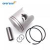 6K5-11631 Piston And Ring 6K5-11601 STD For Yamaha Outboard Motor 2T 60HP 3CYL Powertec Parsun T60 6K5-11631-03 6H3-11631-01-96 view 2