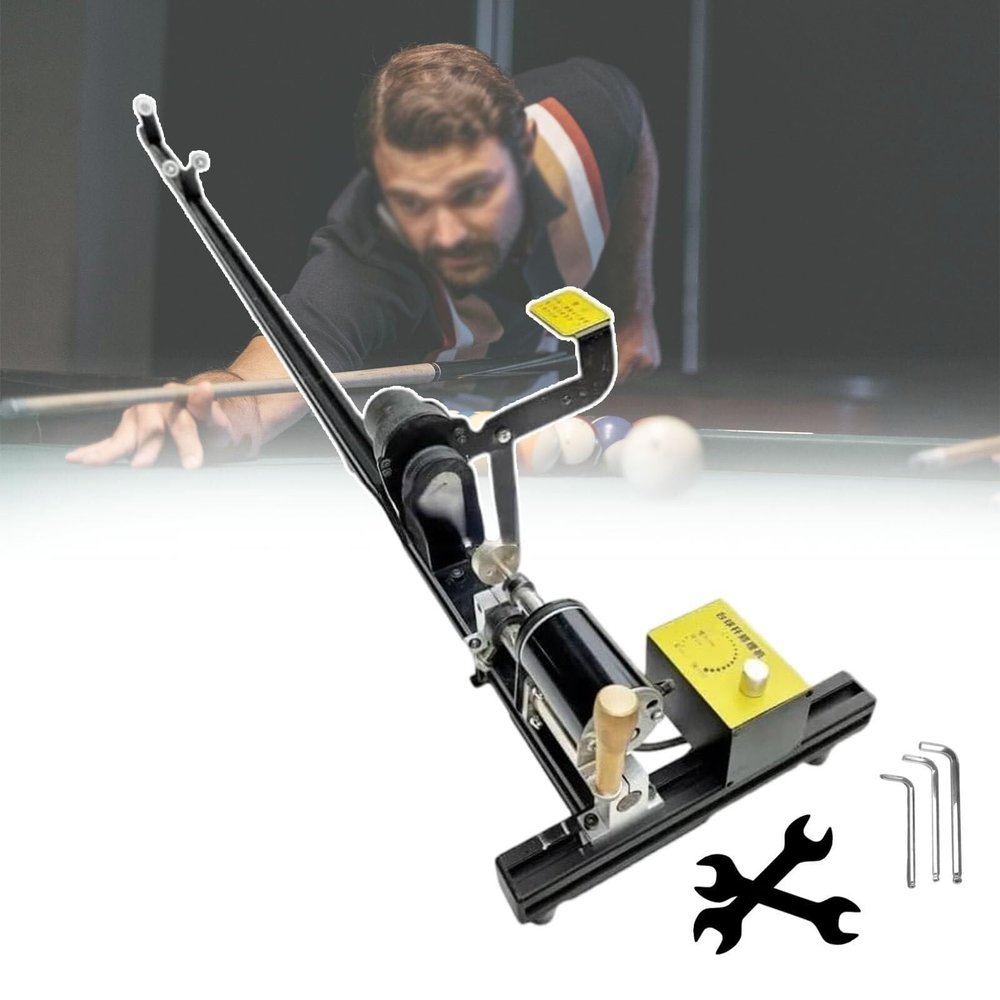 AYGJKIE Multi Function Billiard Cue Repairing Machine,with 3pcs Allen Wrenches & 2pcs Flat Wrenches,Suitable for Replace The Tip, Copper Hoop