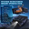 Night Vision Goggles - 4K Night Vision Binoculars for Adults, 3.0 HD Screen 9 Gear Infrared Monocular Camping Night Vision Scope for Men with 32GB TF Card view 2