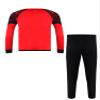 dPois Kids Boys Soccer Goalie Shirt Padded Goalkeeper Jersey Tops with Sweatpants Youth Long Sleeve Sportwear Red 9-10 Years view 2