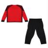 dPois Kids Boys Soccer Goalie Shirt Padded Goalkeeper Jersey Tops with Sweatpants Youth Long Sleeve Sportwear Red 9-10 Years view 4