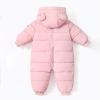 AIMAOMI Newborn Snowsuit Baby Boys Girls Snowsuits Infant Toddler Winter Snow Suit Coat Clothes (Pink, 6-12 Months) view 2