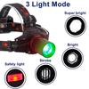 GRACETOP Green LED Headlamp Rechargeable, Greenlight Zoomable Green LED Flashlight, Hands-Free Headlight Torch Lamp for Hunting Hiking Camping Fishing Reading Running view 4