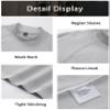 MAGCOMSEN Thermal Underwear for Men Fleece Lined Long Sleeve Shirts Basic Workout Top for Running Hiking Light Grey M view 4
