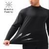 MAGCOMSEN Mens Base Layers Long Sleeve Thermal Shirts Fleece Lined Stretchy Athletic Shirts for Winter Outdoor Black 2XL view 2
