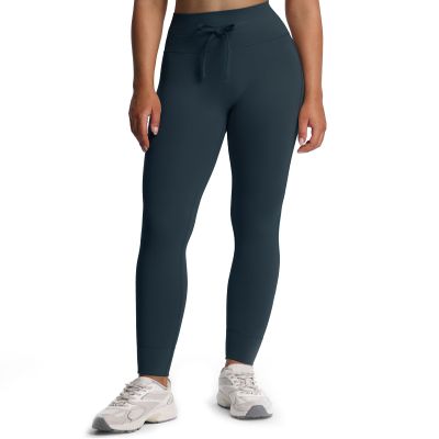 Aoxjox Workout Updated Mila Leggings for Women High Waisted Tummy Control Drawcord Yoga Pants 28.5" (Blueberry, X-Large)