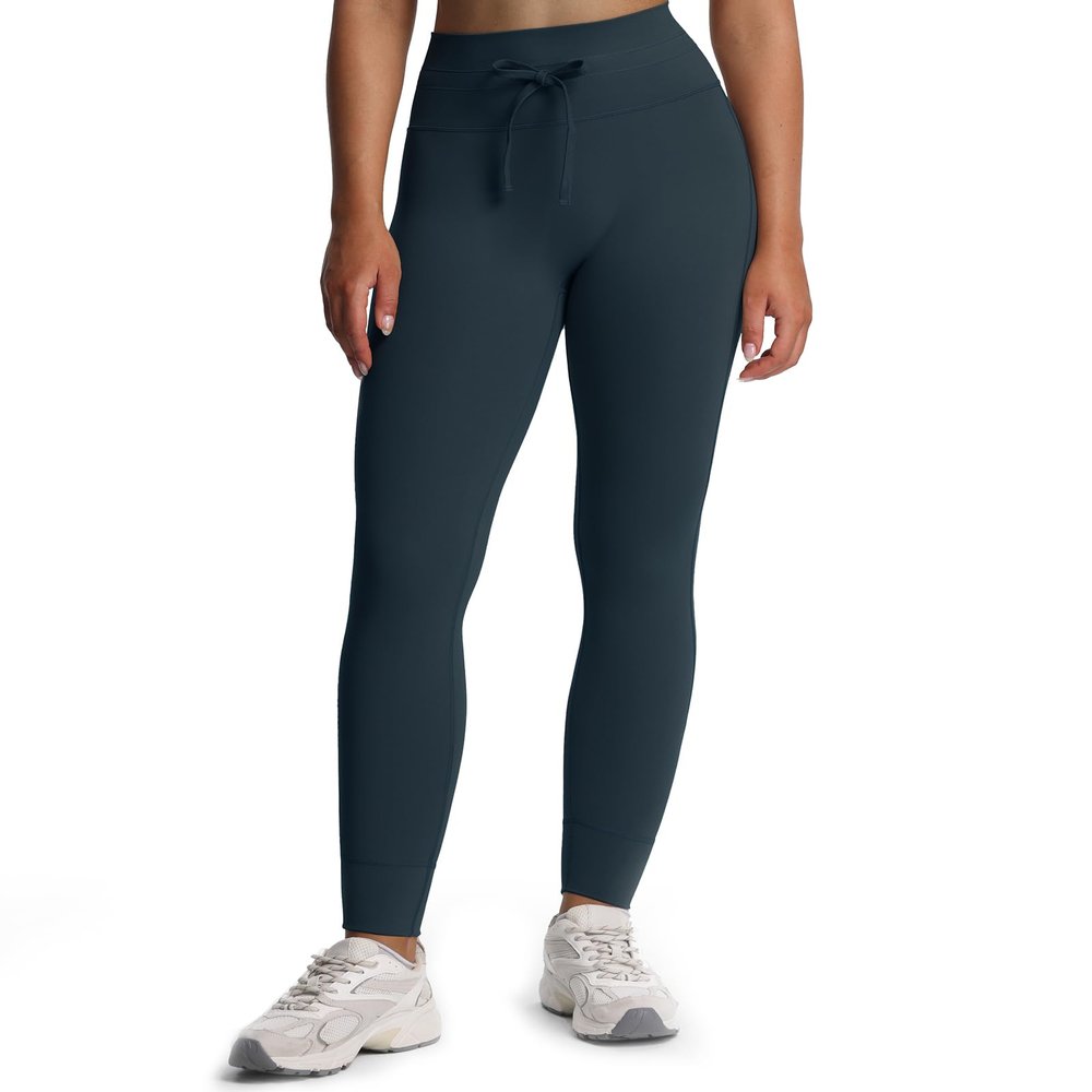 Aoxjox Workout Updated Mila Leggings for Women High Waisted Tummy Control Drawcord Yoga Pants 28.5" (Blueberry, X-Large)