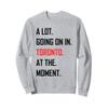 A Lot Going On in Toronto at The Moment Sweatshirt view 1