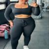 Aoxjox Workout Updated Mila Leggings for Women High Waisted Tummy Control Drawcord Yoga Pants 28.5" (Blueberry, Large) view 2