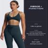 Aoxjox Workout Updated Mila Leggings for Women High Waisted Tummy Control Drawcord Yoga Pants 28.5" (Blueberry, Large) view 3