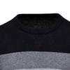 Gsywaipei Men's Stripe Slim Knitted Pullover Casual Basic Long Sleeve Male Knit Sweater Winter Color Block Knits Sweaters (Black,Medium) view 3