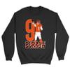Burrow 9 Cincinnati Quarterback Star Player Fans Unisex Crewneck Sweatshirt (Black, XX-Large) view 1