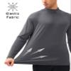 MAGCOMSEN Mens Long Sleeve Shirt Soft Thermal Baselayer Top Stretchy Dry Fit Basic Athletic T-Shirt Dark Grey M view 2