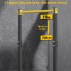 Pull Up Station, Portable Pull Up Bar Station, Pull Up Bar Free Standing for Home Gym, Power Tower Pull Up Stand Station 400lbs,11 Gears Adjustment (Black) view 3