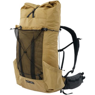 3F UL Gear 35+10L Ultralight Hiking Backpack, Camping Daypack with Aluminum Frame for Men & Women, High Breathability, Trekking, Cycling, Emergency Preparedness Pack (Khaki, S)