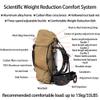 3F UL Gear 35+10L Ultralight Hiking Backpack, Camping Daypack with Aluminum Frame for Men & Women, High Breathability, Trekking, Cycling, Emergency Preparedness Pack (Khaki, S) view 4