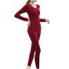 HGps8w Thermal Underwear for Women Long Johns Ultra-Soft Warm Winter Fitted Top & Bottom Base Layer Sets for Cold Weather view 1