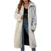 Rkwins Winter Coats for Women Long Faux Fur Cardigan Leopard Print Fuzzy Jacket Fleece Trench Coat Elegant Cardigan Coat view 1